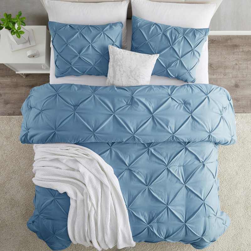 Polyester Duvet Cover & Insert, Twin Duvet + 2 Additional Pieces, Blue Heaven