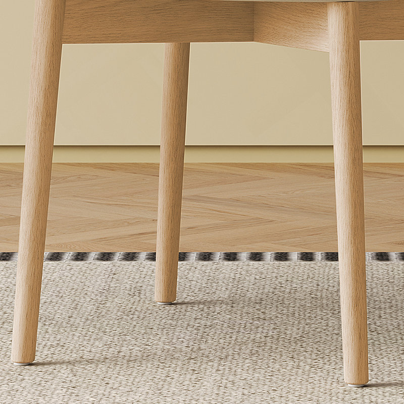 Mid-Century Modern wood feet Dining Chair (Set of 2) – Stylish Wooden Chairs for Dining Room, Kitchen, or Living Room, Comfortable & Durable, Easy to Assemble