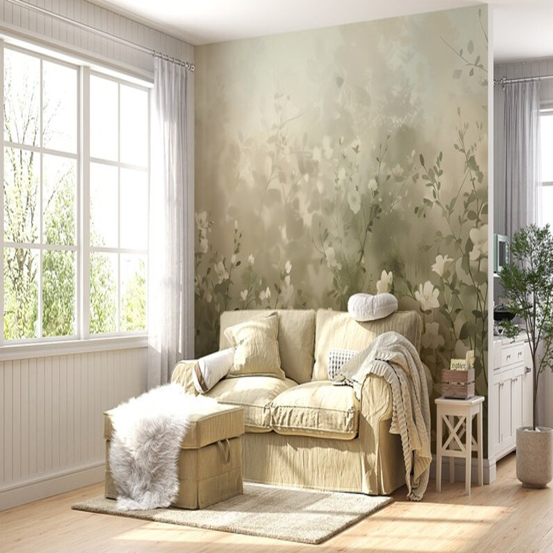 Papier peint Elegant Peony Bloom, L 96 po x l 108 po