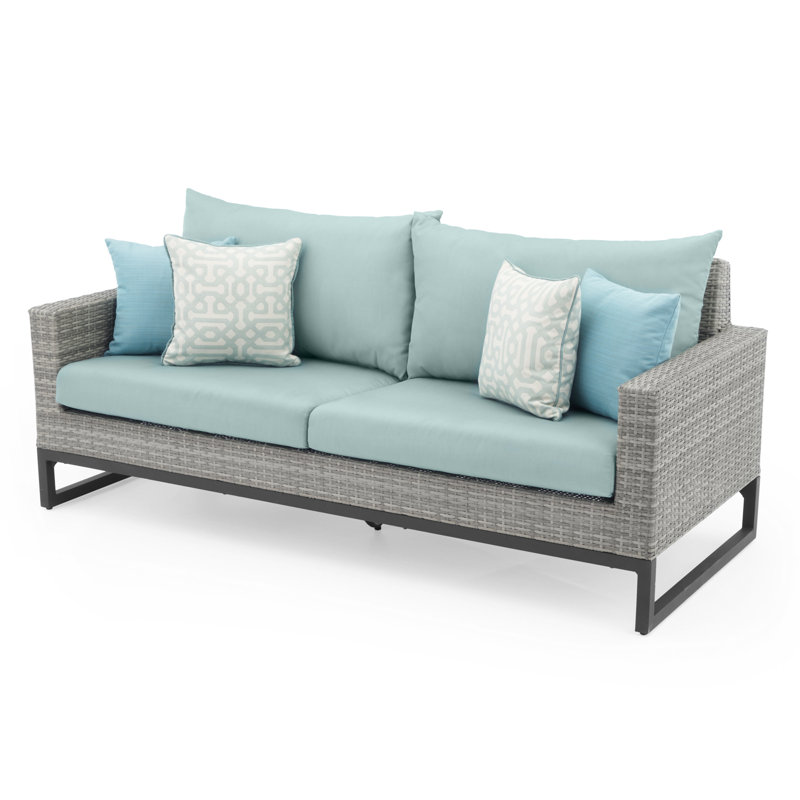Ensemble de rangement d'extérieur 78 po Canapé, Gris, Toile spa Sunbrella®