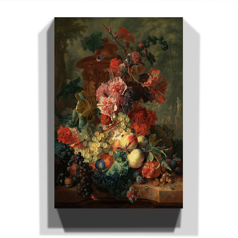 Jan Van Huysum - Wrapped Canvas Painting, 60cm H x 40cm W