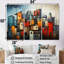 Cubist Urbanism Horizon III - Ensemble de décoration murale cubisme-107751548-107751546