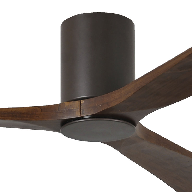 Irene LED Ceiling Fan, Textured Bronze, 60", Walnut