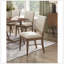 Ensemble de 2 chaises d'appoint au design moderne et rembourrées avec dossier en bois brun