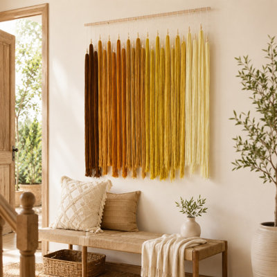 Décoration murale bohème géométrique l 39 po x L 45 po Boho 