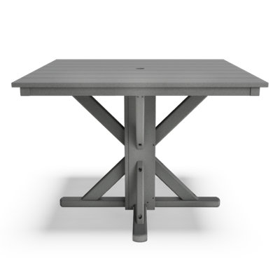 Table de salle à manger 40 "carrée sans cadre - Gris