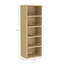 Bibliothèque ouverte moderne 28 "en chêne naturel Rivington (5 tablettes)-1130162442