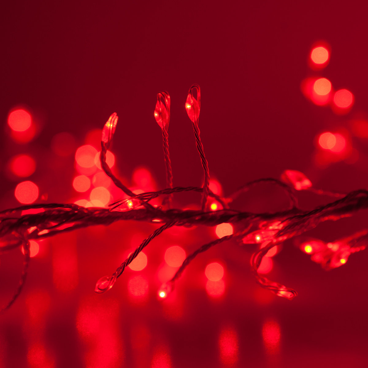 96'' LED String Lights, Red
