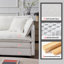 Canapé modulaire en L avec repose-pieds en chenille beige spacieux pour la maison