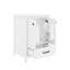 Meuble-lavabo 24 po avec lavabo, 1 tiroir et panneaux de rangement peu encombrants