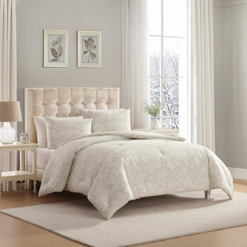 Ensemble d'édredon en coton et flanelle Laura Ashley Meredith, Édredon simple