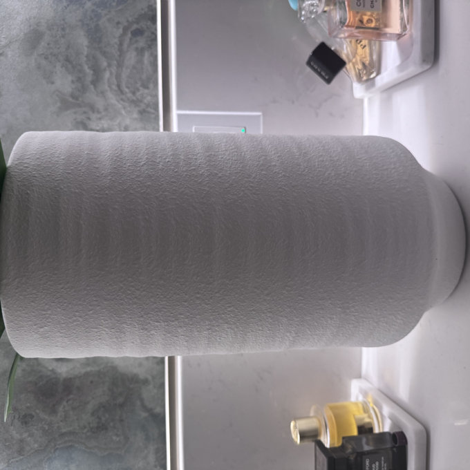 16.1" Modern Minimalist White Terracotta Vase for Home Decor