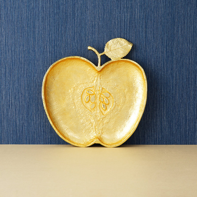Apple Plate, Gold