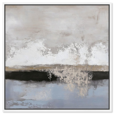 Graphite Depth II Canvas Neutral Abstracts by Art Remedy