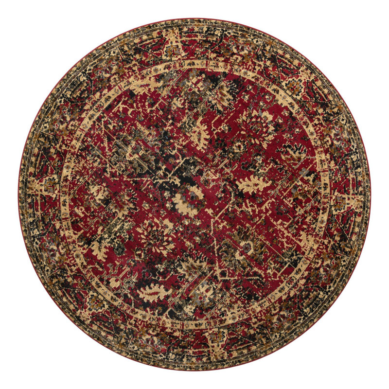 Alameda Geometric Indoor Rug, Round 7'10"