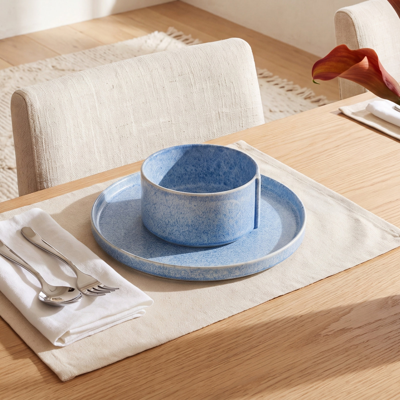 Bao Stoneware Cereal Bowl, Blue