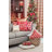 Floral Cotton Throw Pillow