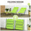Chaises longues d'extérieur pliantes de 2, 6 sièges inclinables et respirants en filet avec, pour la plage, cour, patio, chaises de plage inclinables, 2 pièces, siège,