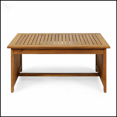 Table basse en bois teinté Casa Acacia, durable et élégante pour les espaces de vie extérieurs, pour le patio ou le jardin.