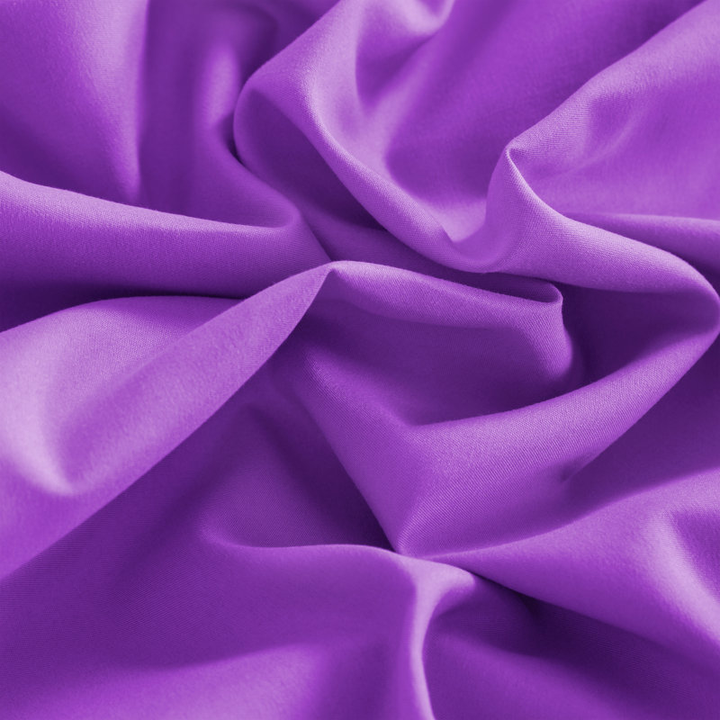 Fitted Bed Sheet Only, 1800 Brushed Microfiber Deep Pocket Fitted Sheet - NTBAY, Twin XL Fitted Sheet, Purple