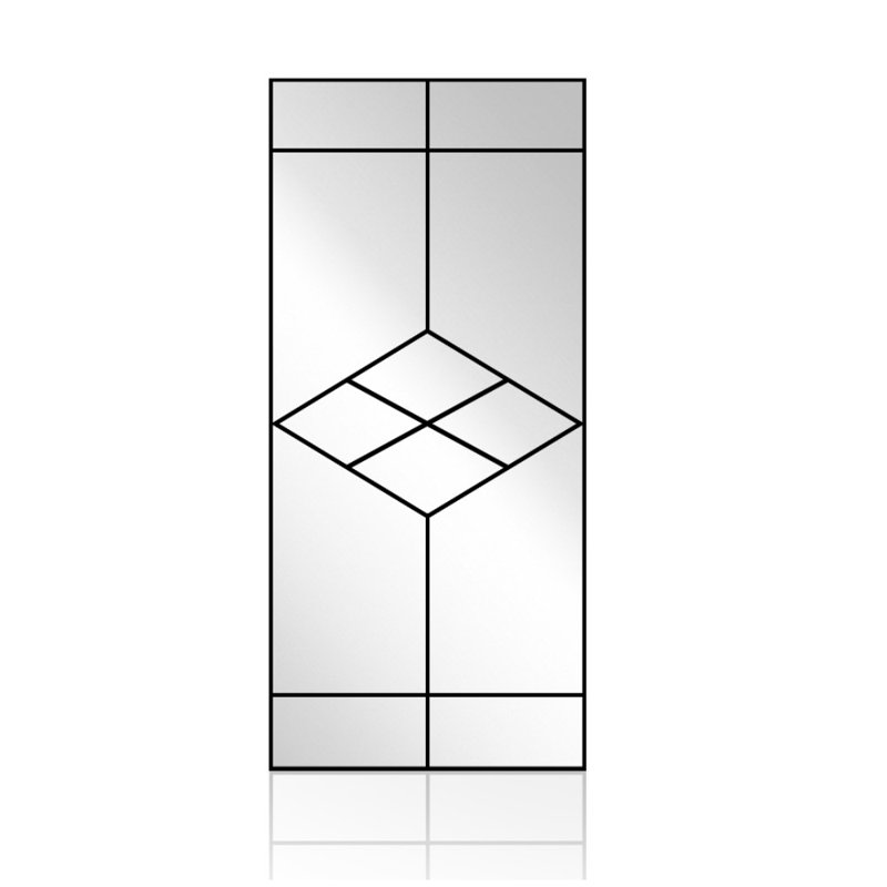 Fehzaan  Dianna Diamond Art Deco Mirror 