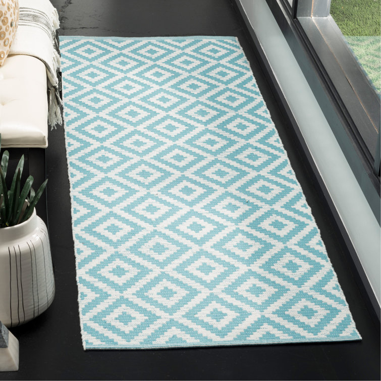 Harlow Hand Woven Cotton Geometric Rug