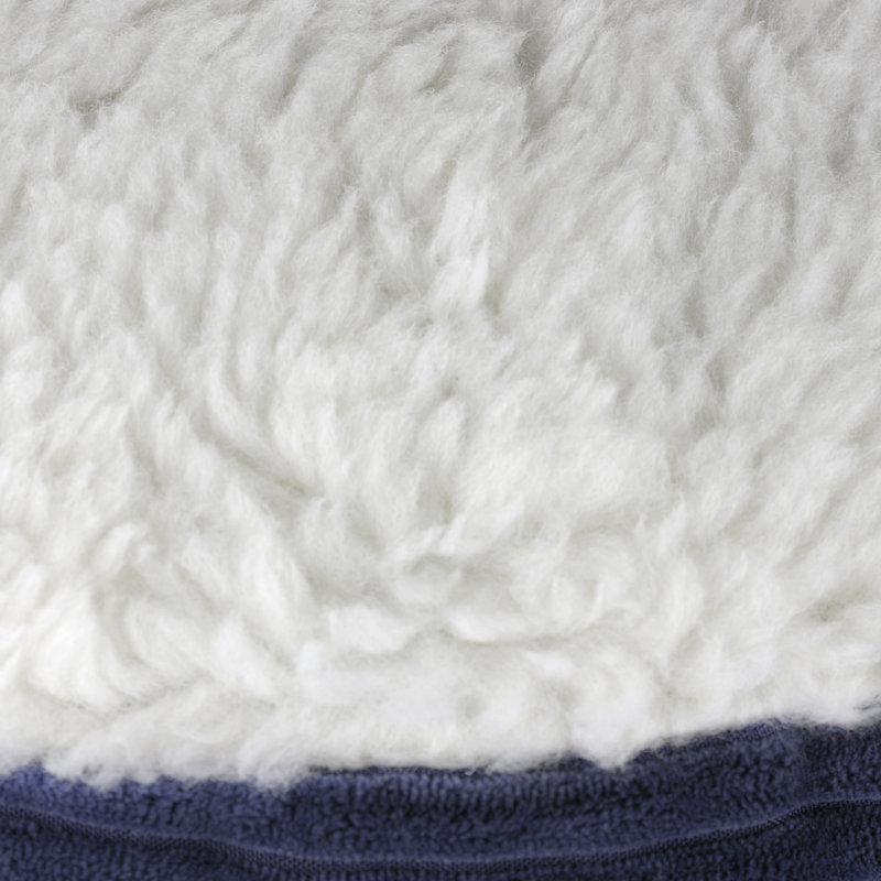Lit à chien burton velours côtelé sherpa, Petit (H 4,5 po x l 18 po x P 18 po), Gris