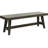 Contemporary Style 1Pc Dining Bench Grey Color Wooden Seat Dining Room Bench