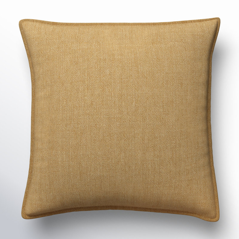 Burbank Square Pillow, Pillow Cover Only - No Insert, Tan, 22" x 22"