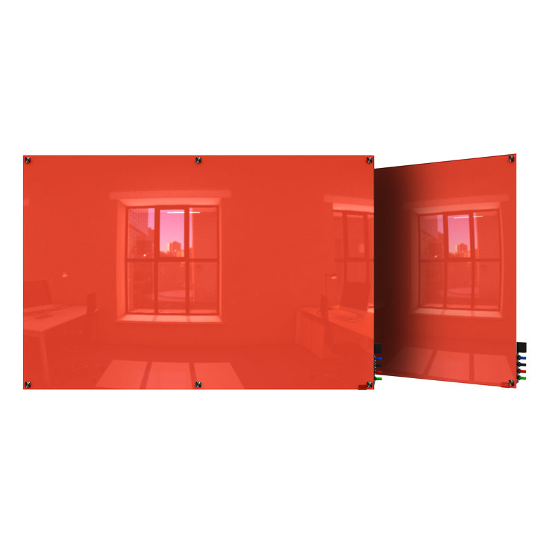 Panneau de verre magnétique mural Harmony, 36 po x 48 po, Pêche