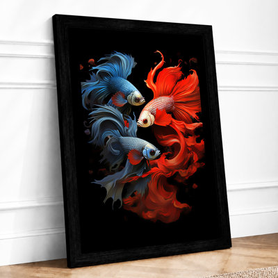 Facing Bettas Modern 1 Piece Single Picture Frame Wall Art