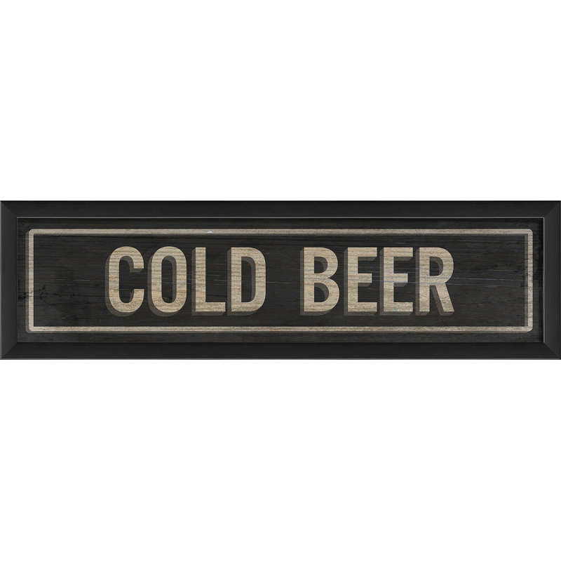 « cold bière », art textuel encadré