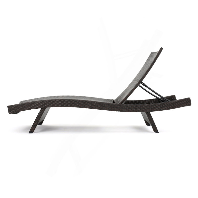 Chaise longue en osier Salem