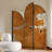 French-Style Cedar Three-Panel Foldable Screen