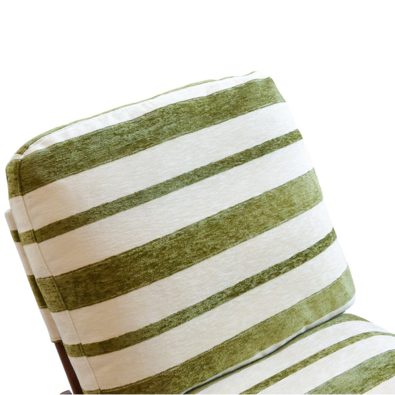 Chaise berçante Glider, fauteuil oscillant de haute qualité, structure en bois massif, 2, Vert