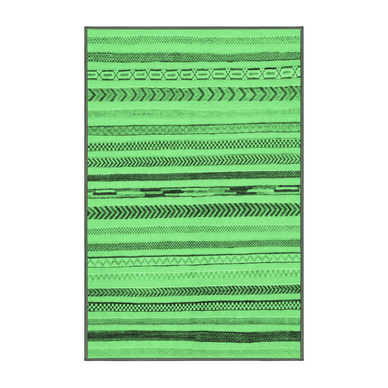 Alzbetka Washable Geometric Indoor Rug, Rectangle 2' x 3'