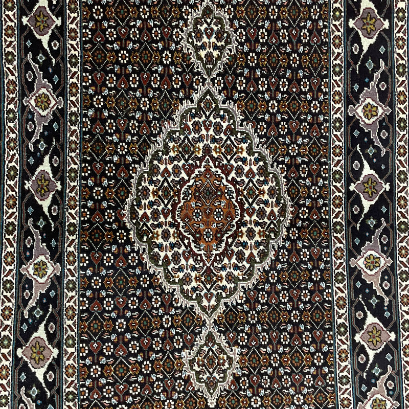  Handmade Tabriz Fish Design Wool Rug
