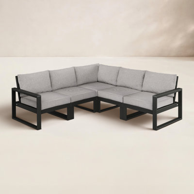 EDGE 5 - Person Seating Group with Cushions by POLYWOOD