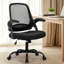Chaise de bureau ergonomique en filet avec accoudoirs, conception peu encombrante et base en acier-1679359910-1697125967