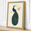Ornamental Peacock Art Deco - Wrapped Canvas-1664335108-1664335110