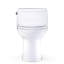 TOTO Ultramax Low Profile One-Piece Elongated 1.28 GPF Universal Height Toilet with CEFIONTECT and SS114 SoftClose Seat, Cotton White - MS618114CEFG#01