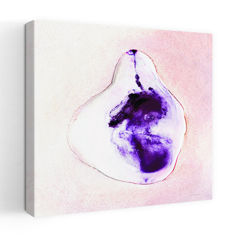 «Half A Pear», art contemporain abstrait, H 18 po x l 18 po