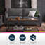 Devin 3 Seater Linen Sofa