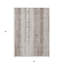 Tapis extérieur lavable rayé taupe et ivoire 3 pi x 5 pi