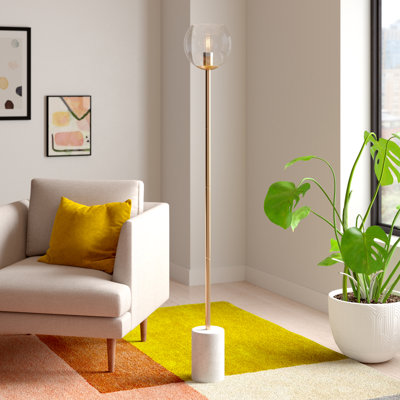 Simmon 61'' White Novelty Floor Lamp