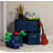 Linen Cube Organizer Shelf with 4 Storage Bins