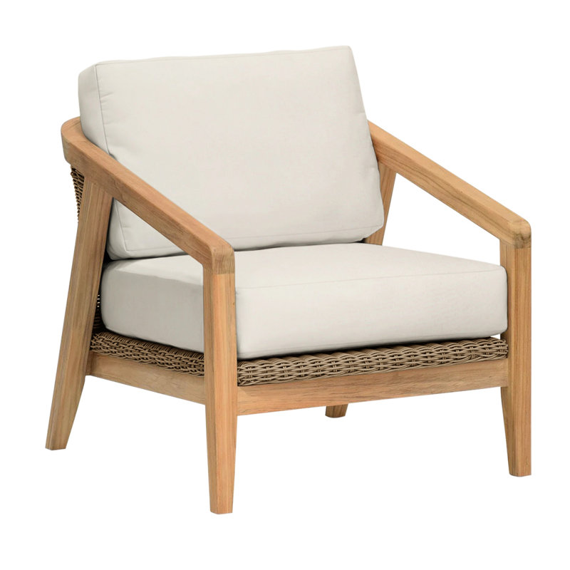 Spencer Outdoor Lounge Chair, Royal Navy, Spencer Willow