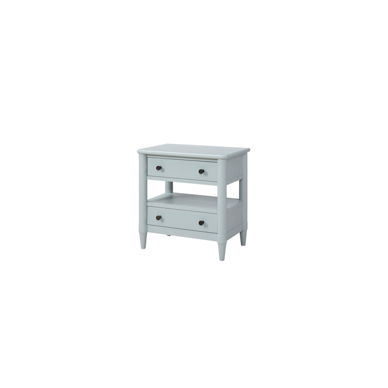 Table de chevet avec 2 tiroirs de rangement Ocean Finish | Idée de cadeau, Bleu clair