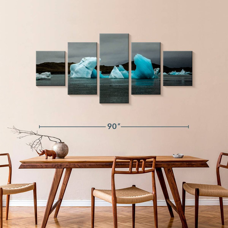 Floating Glaciers, 42" H x 92" W
