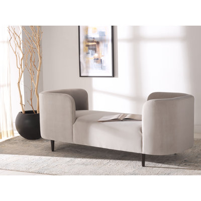 Midway Velvet Chaise Lounge